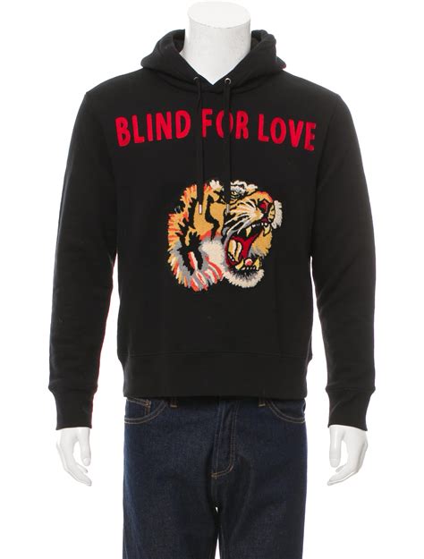 gucci tiger hoodie blind for love|Gucci tiger jewelry.